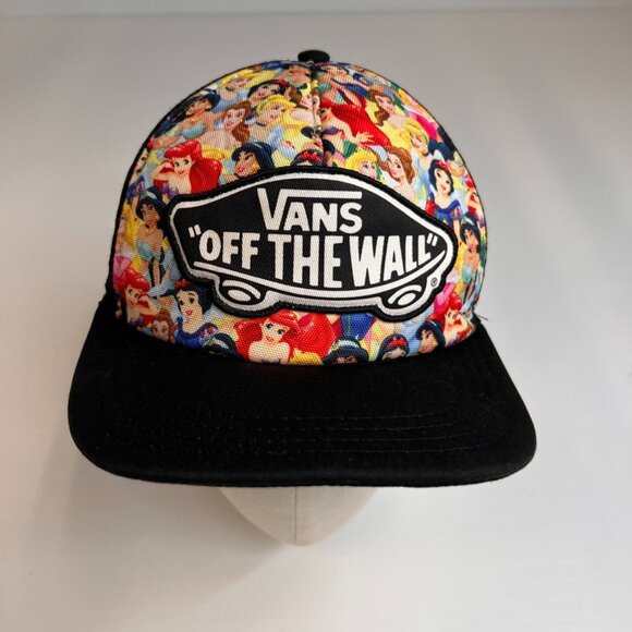 Vans Hat Men Snap Back Princess Skate Patch Spell Out Mesh Gym Hype Core Cap Go